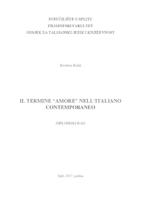 prikaz prve stranice dokumenta IL TERMINO "AMORE" NELL' ITALIANO CONTEMPORANEO