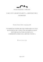 prikaz prve stranice dokumenta Numeričko modeliranje međudjelovanja konstrukcije i tekućine kombinacijom metode konačnih elemenata i hidrodinamike izglađenih čestica