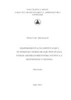 prikaz prve stranice dokumenta Eksperimentalno ispitivanje i numeričko modeliranje ponašanja vitkih armiranobetonskih stupova u seizmičkim uvjetima