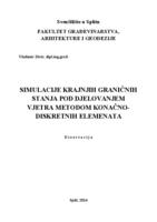 prikaz prve stranice dokumenta Simulacije krajnjih graničnih stanja pod djelovanjem vjetra metodom konačno-diskretnih elemenata