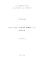 prikaz prve stranice dokumenta Kineziterapija bolnih stanja lakta