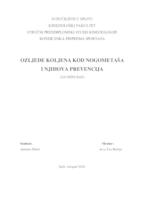 prikaz prve stranice dokumenta Ozljede koljena kod nogometaša i njihova prevencija