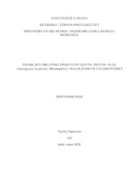 prikaz prve stranice dokumenta Isparljivi organski spojevi invanzivne crvene alge Asparagopsis taxiformis (Rhodophyta): halogenirani ugljikovodici