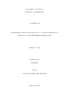 prikaz prve stranice dokumenta Assessment of nutritional status and nutritional habits in patients on hemodialysis