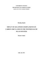 Utjecaj želatinoznog zooplanktona na cirkulaciju ugljika u ekosustavu zapadnog Baltičkog mora