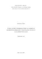 Utjecaj pH i temperature na sadržaj domoične kiseline u dagnjama Mytilus galloprovincialis