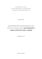 prikaz prve stranice dokumenta Karakteristike nekih deformacija kostura mlađih lubina Dicentrachus labrax (Linnaeus, 1785) u uzgoju