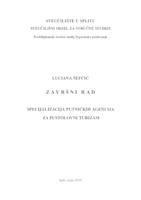 prikaz prve stranice dokumenta SPECIJALIZACIJA PUTNIČKIH AGENCIJA ZA PUSTOLOVNI TURIZAM