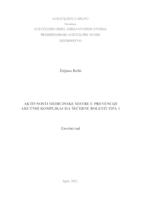 prikaz prve stranice dokumenta Aktivnosti medicinske sestre u prevenciji akutnih komplikacija šećerne bolesti tipa 1