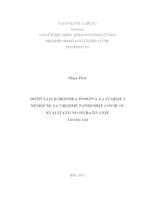 prikaz prve stranice dokumenta Doživljaj korisnika domova za starije i nemoćne za vrijeme pandemije COVID - 19 -  kvalitativno istraživanje