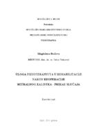 prikaz prve stranice dokumenta ULOGA FIZIOTERAPEUTA U REHABILITACIJI NAKON REOPERACIJE MITRALNOG ZALISKA - PRIKAZ SLUČAJA