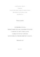 prikaz prve stranice dokumenta Usporedba znanja medicinskih sestara Zadarske županije u odnosu na opću populaciju o zdravstvenoj važnosti konzumiranja prehrambenih vlakana
