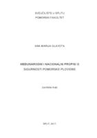 prikaz prve stranice dokumenta Međunarodni i nacionalni propisi o sigurnosti pomorske plovidbe