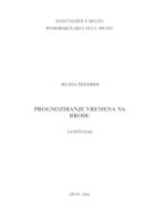 prikaz prve stranice dokumenta PROGNOZIRANJE VREMENA NA  BRODU