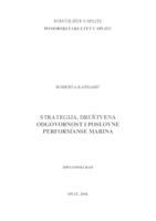prikaz prve stranice dokumenta Strategija, društvena odgovornost i poslovne performanse marina