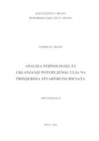 prikaz prve stranice dokumenta ANALIZA TEHNOLOGIJA ZA UKLANJANJE POTOPLJENOG ULJA NA PRIMJERIMA STVARNIH INCIDENATA 