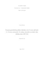 prikaz prve stranice dokumenta Procjena genotoksičnog učinka hidrolata vrsta Veronica officinalis L. i Veronica saturejoides Vis. subsp. saturejoides na stanice raka debelog crijeva (HCT116)