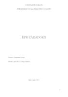 prikaz prve stranice dokumenta EPR paradoks