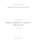 prikaz prve stranice dokumenta Primjena proširene stvarnosti u obrazovanju