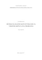prikaz prve stranice dokumenta Detekcija razine koncentracije za vrijeme rješavanja problema