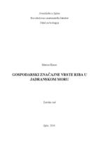 prikaz prve stranice dokumenta Gospodarski  značajne  vrste riba u Jadranskom moru