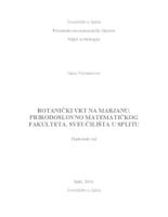 prikaz prve stranice dokumenta Botanički vrt na Marjanu, Prirodoslovno-matematičkog fakulteta, Sveučilišta u Splitu